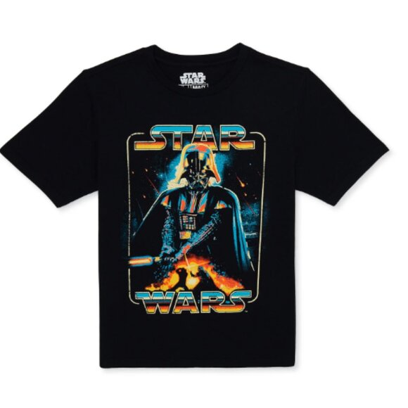 Star Wars Boys Darth Vader, Crew Neck, Short Sleeve, Graphic T-Shirt- Boys M - Picture 1 of 1